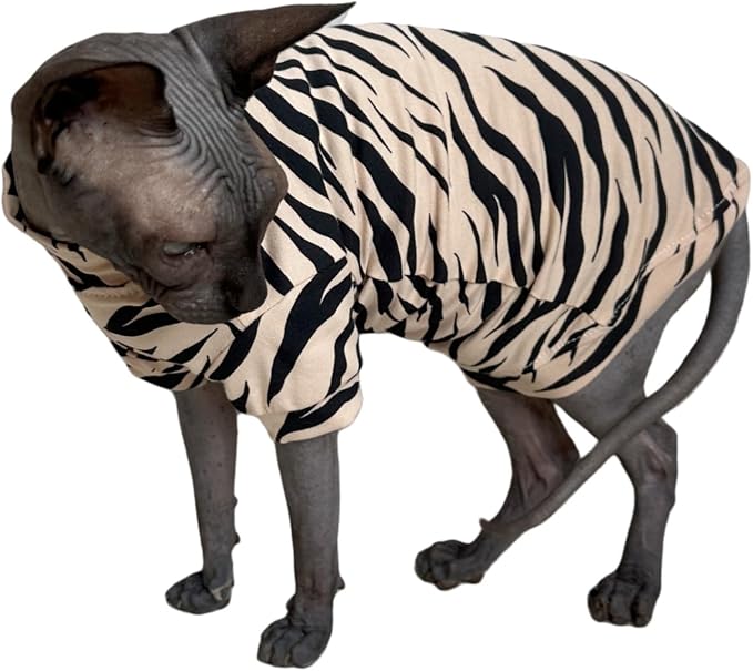 Limited Edition Sphynx Cat Cotton T-Shirts Hairless Cat Sweatshirt Pet Kitten - Image 2