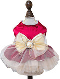 Fashion Sweet Puppy Dog Blingbling Princess Skirt Pet Dog Lace Cake Camisole by MaruPetyourkidsfriends