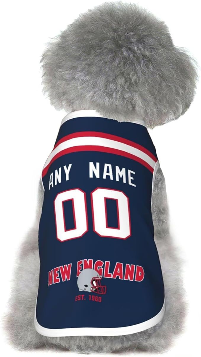 New ENGL and Dog Clothes Jersey Pet Jersey Customized Any Name & Number S-5XL by Tiffur