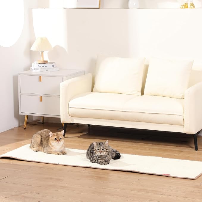 66.93x19.68x0.32 Inch Thickened Cat Wall Scratcher Carpet, Cat Climbing Wall - Image 6