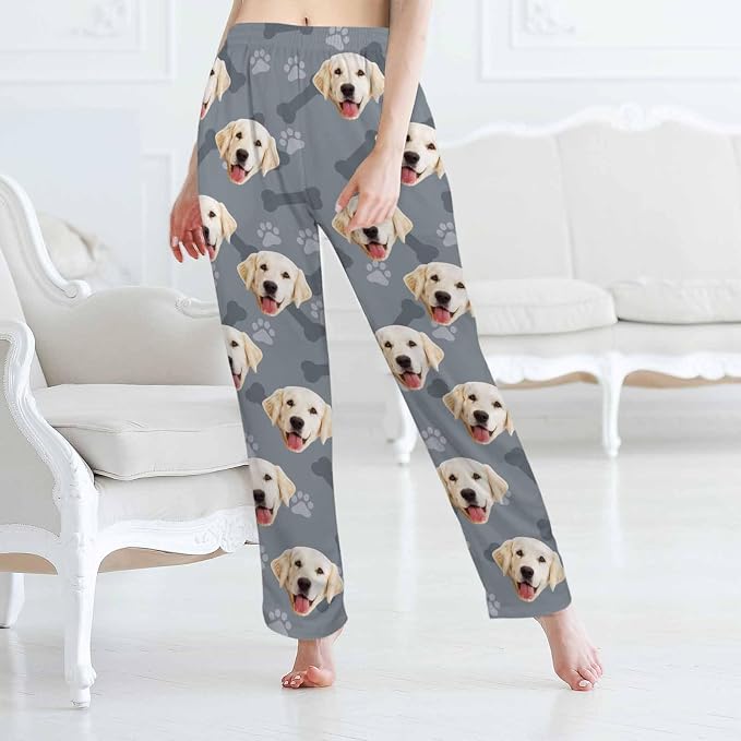 Custom Pajama Pants Women Personalized Face Pajamas Bottom Couple Pajama Pants - Image 5