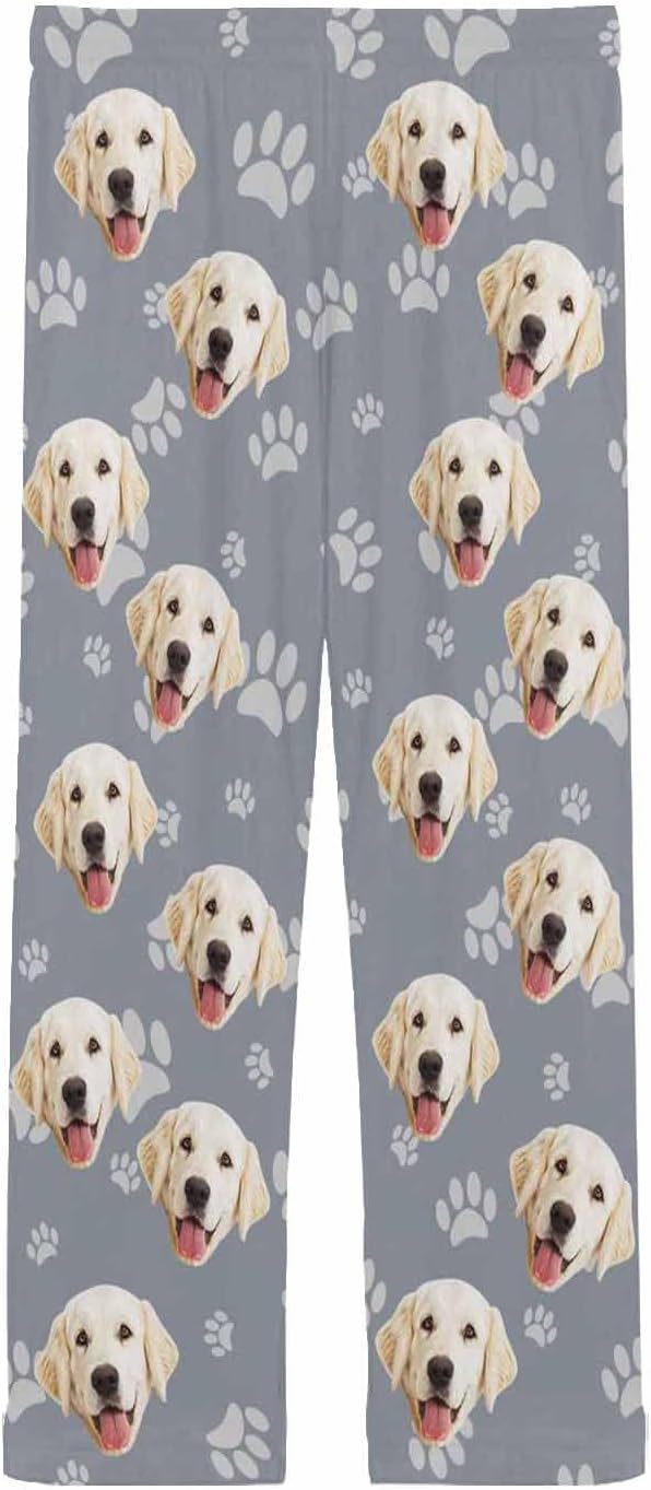 MyPupSocks Customized Face Pajamas Pants Photo Pajama Bottoms - Image 4
