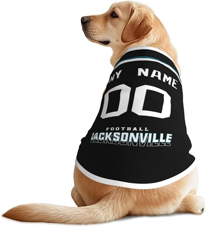 Jacksonville Custom Pet Jersey Dog Clothes Jersey Various Sizes Customized Any - Image 2