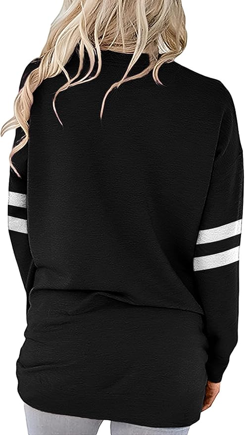 Akihoo Womens Casual Long Sleeve Tunic Tops Crew Neck Shirt Blouses - Image 4