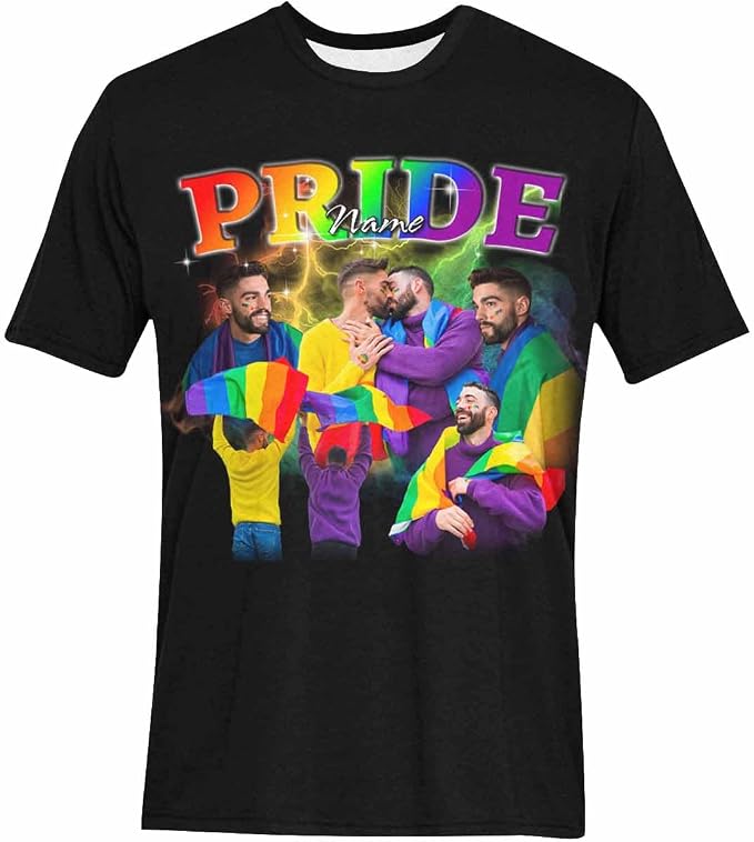 Custom T Shirts with Face Photo Text Pet Shirt - Image 3