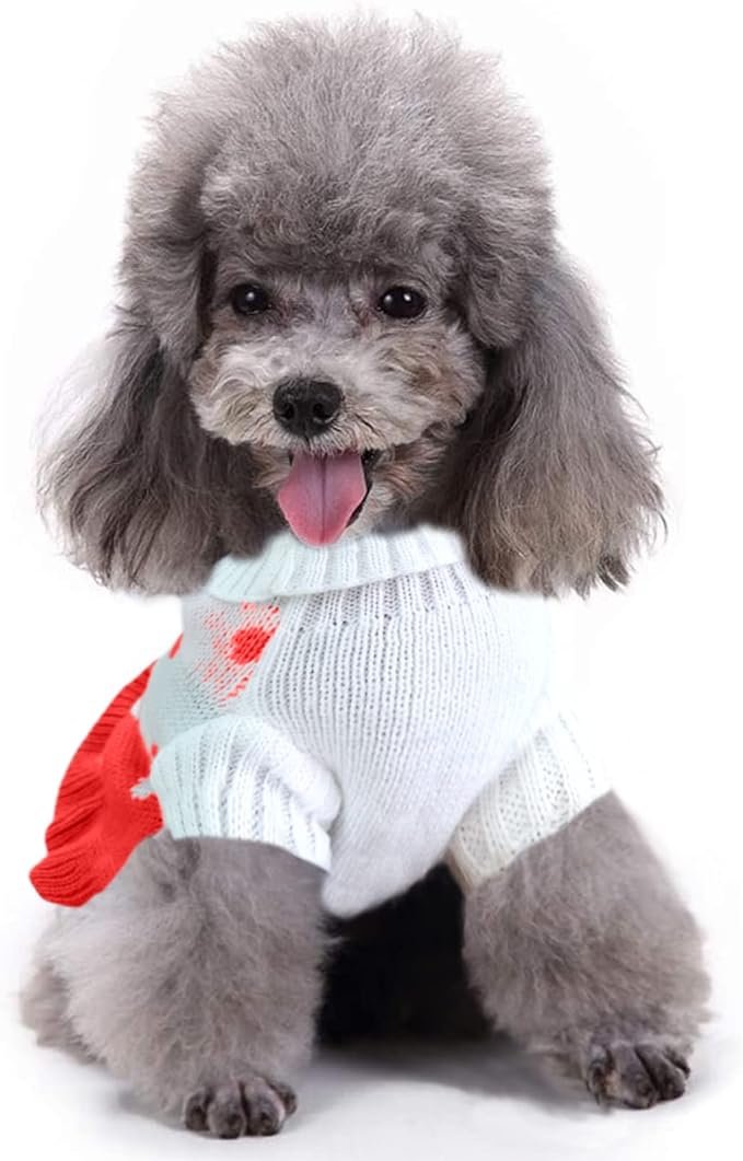 CHBORCHICEN Pet Dog Sweaters Classic Knitwear Turtleneck Winter Warm Puppy - Image 3