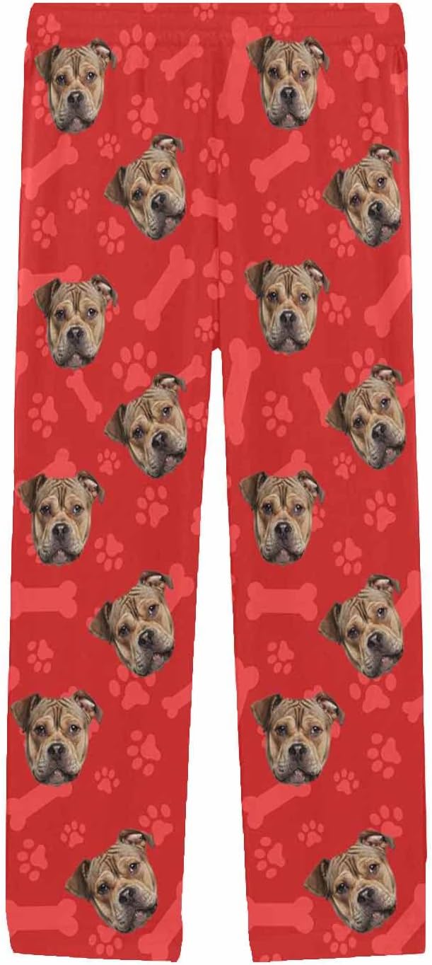 MyPupSocks Custom Pet Face Pajamas Pants Photo Pajama Bottoms - Image 3