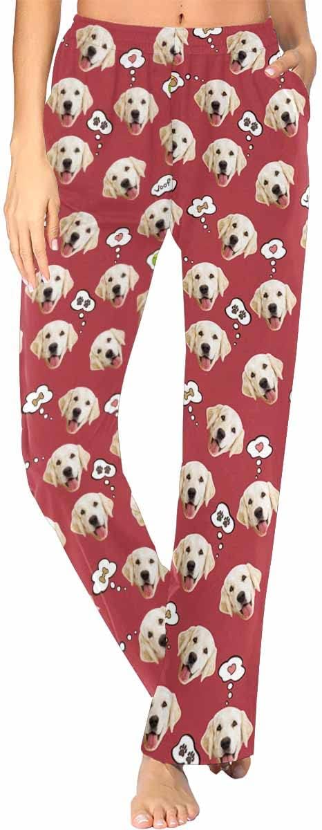 Custom Face Pajamas Pants Personalized Sleepwear Bottoms by MyPupSocks