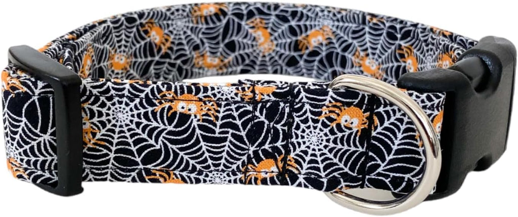 Orange Spiders Halloween Dog Collar - Image 3