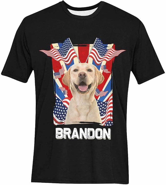 Custom T Shirts with Face Photo Text Pet Shirt - Image 3