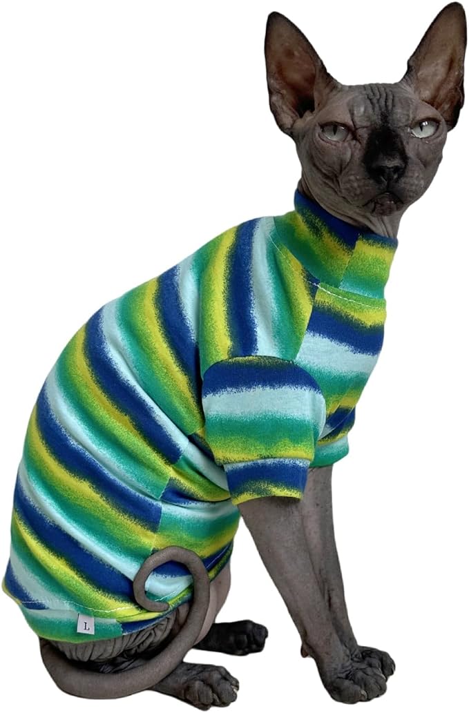 Limited Edition Sphynx Cat Cotton T-Shirts Hairless Cat Sweatshirt Pet Kitten by Kitipcoo