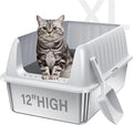 Stainless Steel Cat Litter Box XL by Jecoo