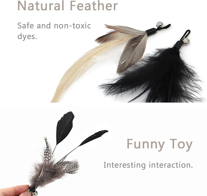 SONGWAY Interactive Cat Feather Toy Set - Image 4