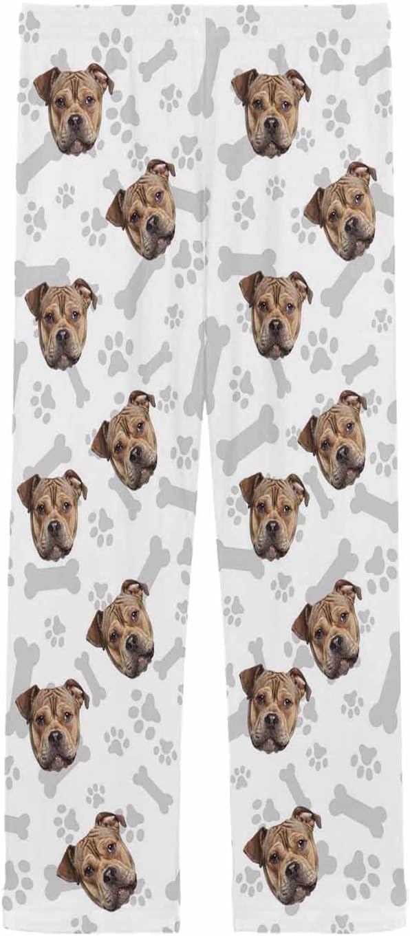 MyPupSocks Custom Pet Face Pajamas Pants Photo Pajama Bottoms - Image 4