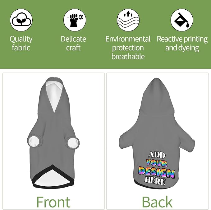 Custom Dog Hoodie Personalized Dog Sweatshirt, Dog Clothes - Image 5