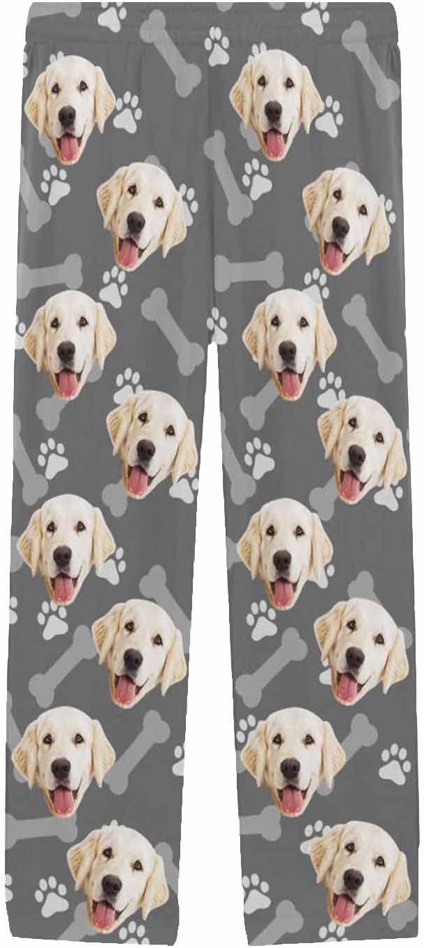 MyPupSocks Customized Face Pajamas Pants Photo Pajama Bottoms - Image 3