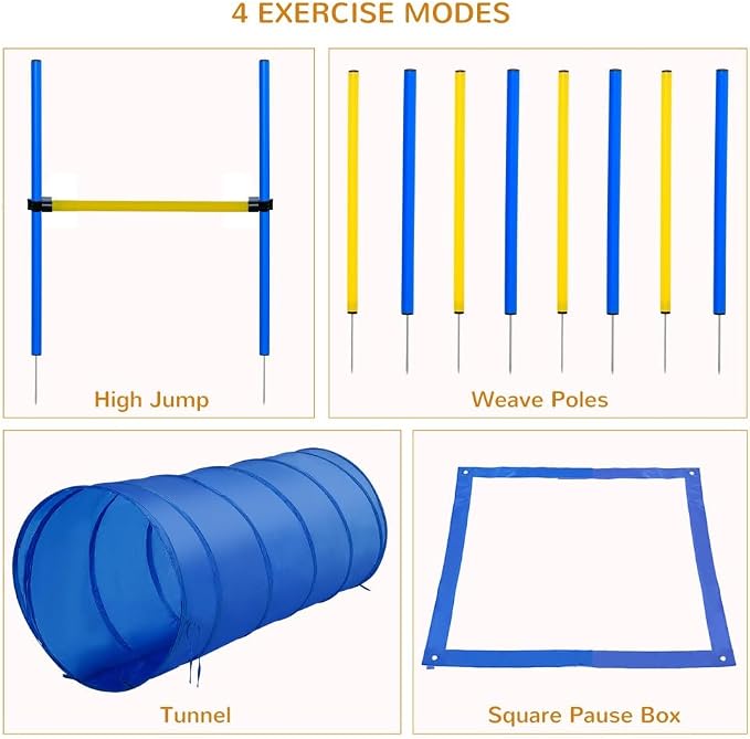 4PC Dog Agility Training Equipment - Image 3