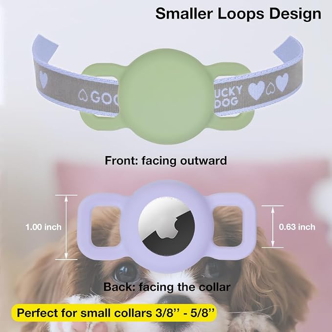 Cat Collar Holder for Airtag, Cat & Small Dog Harness Case for Air Tag - Image 2
