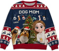 Wrappiness A Girl And Her Dog Christmas Sweatshirt by Wrappiness