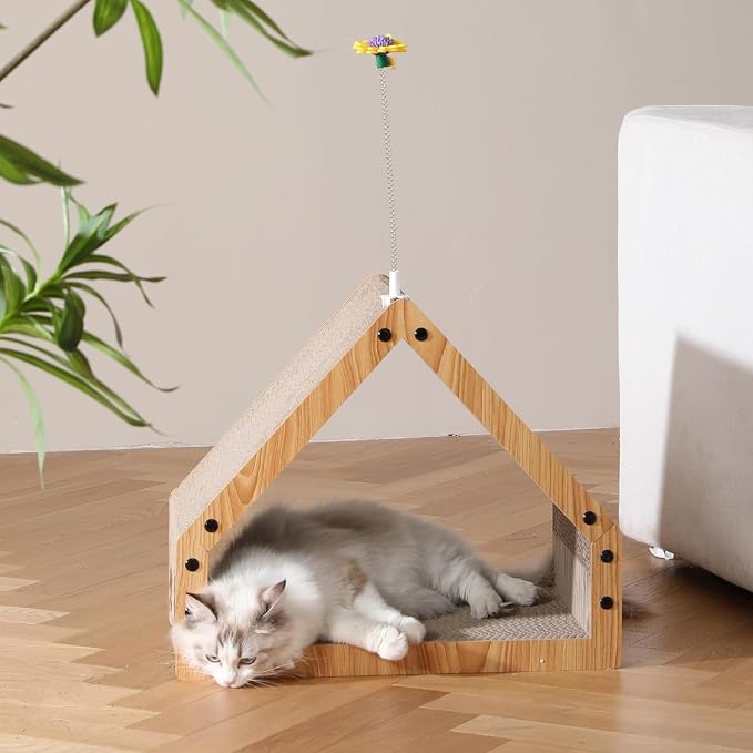 FUKUMARU Cat Scratcher House, Cozy Cardboard Design, Safe and Secure - Image 7