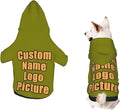 Custom Dog Hoodie for Small Medium Large Dogs Puppy Cat Costume Xmas Pajamas by AEKSCOH