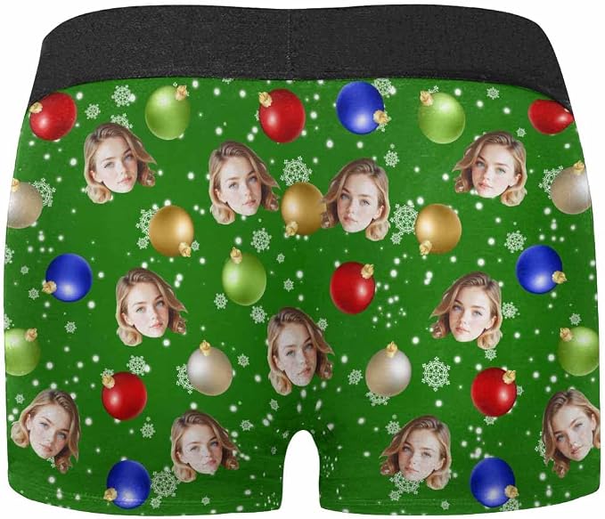 M YESCUSTOM Custom Faces Funny Short Briefs Gift - Image 7