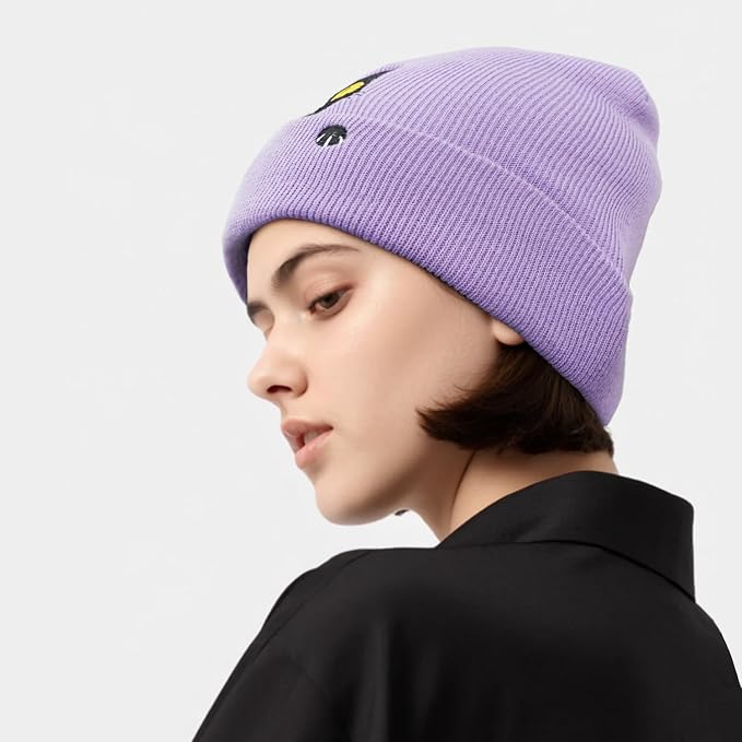Funny Beanies Warm Knit Hats Fall Winter Black Hip Pop Knit Hat Cap - Image 3