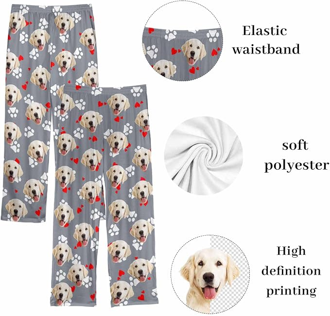 Custom Couple Pajama Pants Sock - Image 5