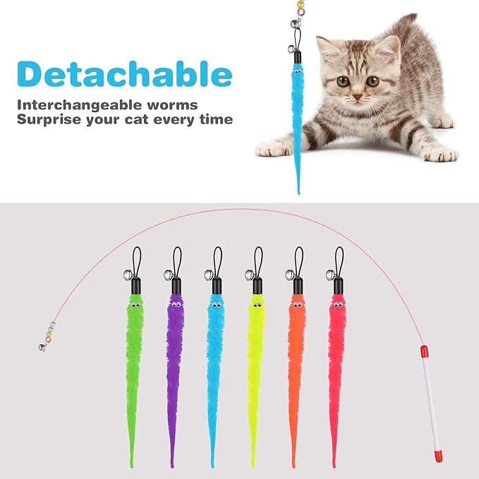 Cat Wand Toy Set - Image 2