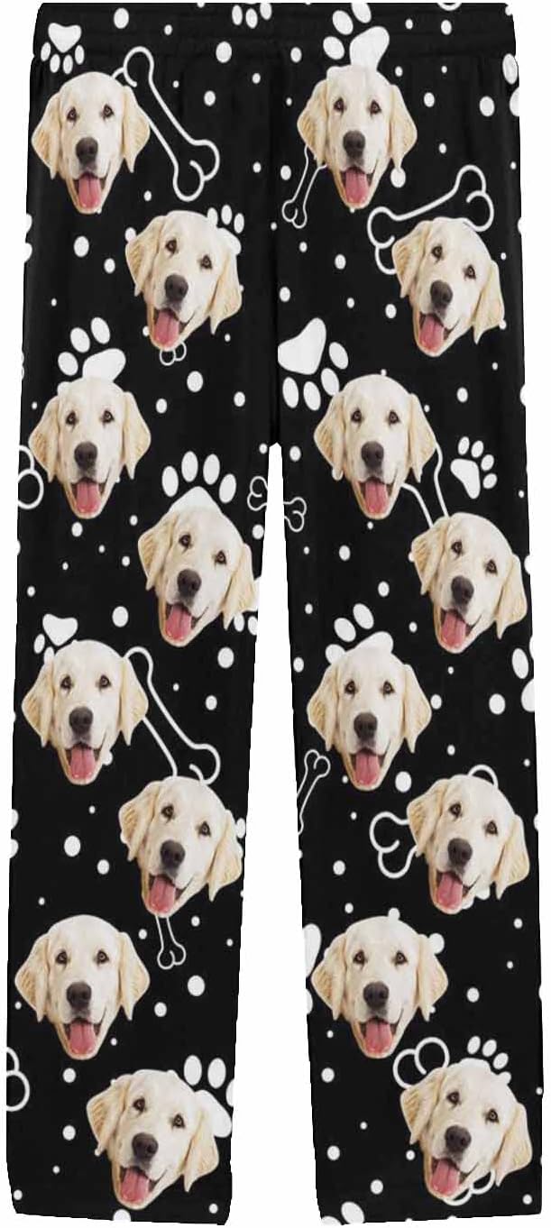 MyPupSocks Personalized Face Pajamas Pants Photo Pajama Bottoms - Image 3
