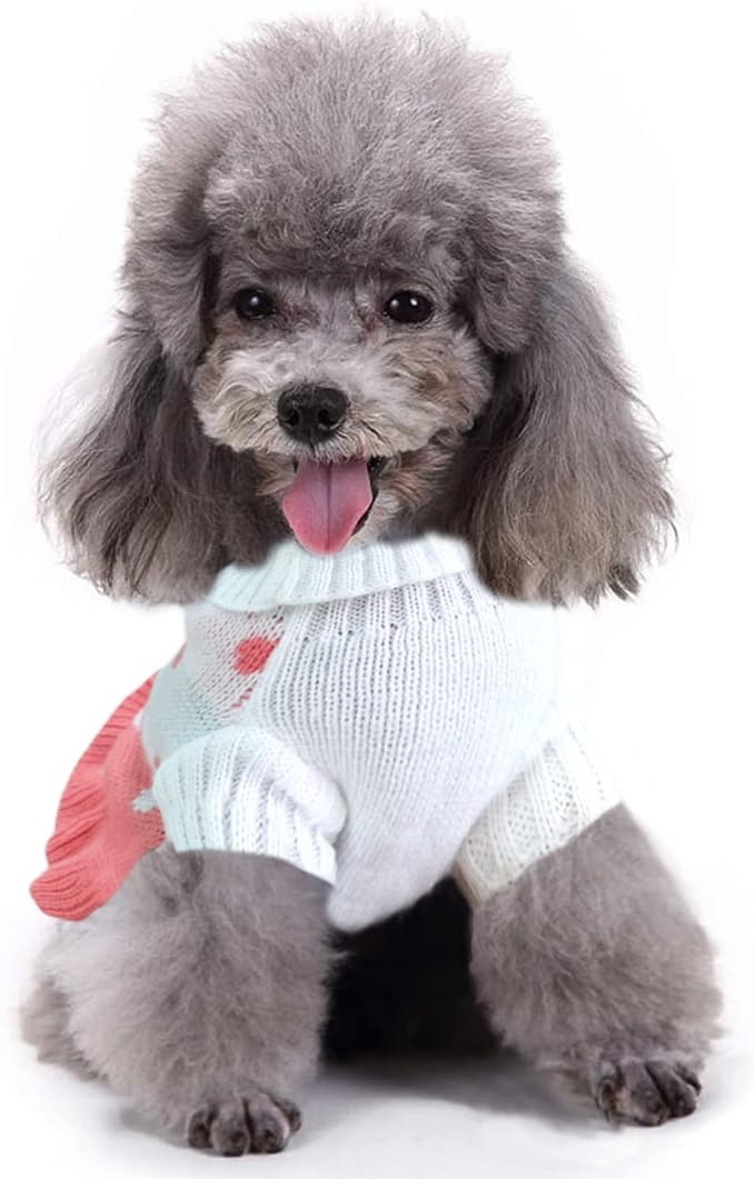 CHBORCHICEN Pet Dog Sweaters Classic Knitwear Turtleneck Winter Warm Puppy - Image 3