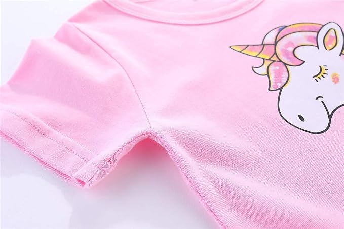Mud Kingdom Little Girls Dresses Cotton Summer Holiday Cute Cat Dress Short - Image 4