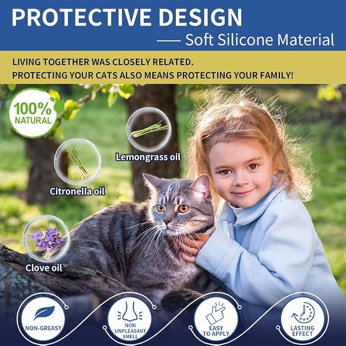 4 Pack Flea Collar for Cats, 32 Months Flea and Tick Prevention for Cat - Image 4