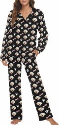 MyPupSocks Custom Face Pajamas for Women Set, Personalized Photo Long Sleepwear by MyPupSocks
