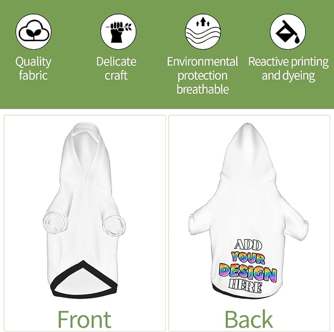 Custom Dog Hoodie Personalized Dog Sweatshirt, Dog Clothes - Image 5