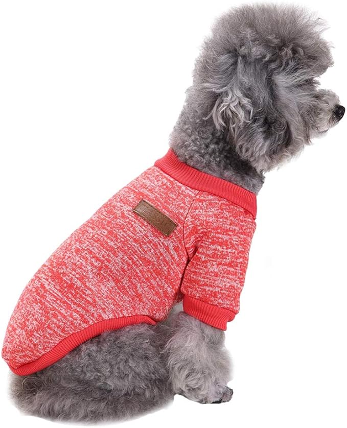 Jecikelon Dog Clothes Dogs Sweater Soft Puppies Clothing Winter Puppy Sweaters by Jecikelon