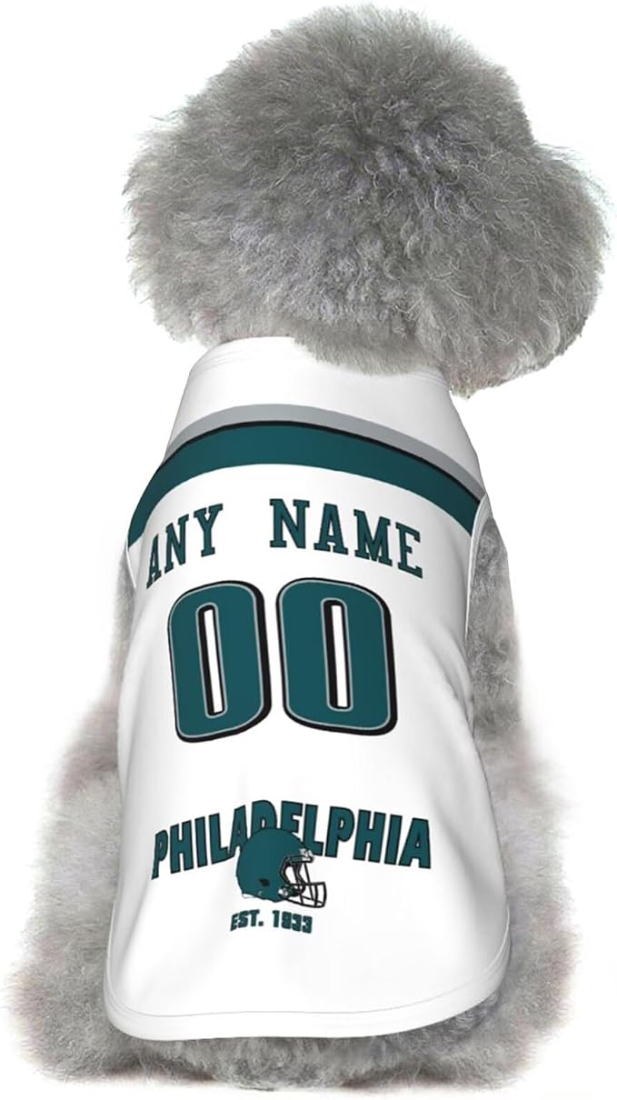 Philadelphia Dog Clothes Jersey Pet Jersey Customized Any Name & Number S-5XL - Image 7