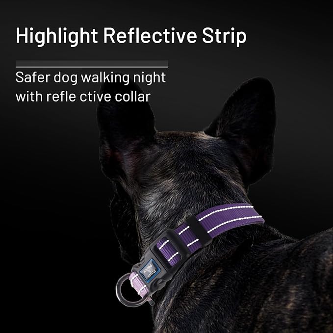 Roses&Poetry Small Dog Collar, Adjustable Reflective Puppy Collars Durable Pet - Image 5