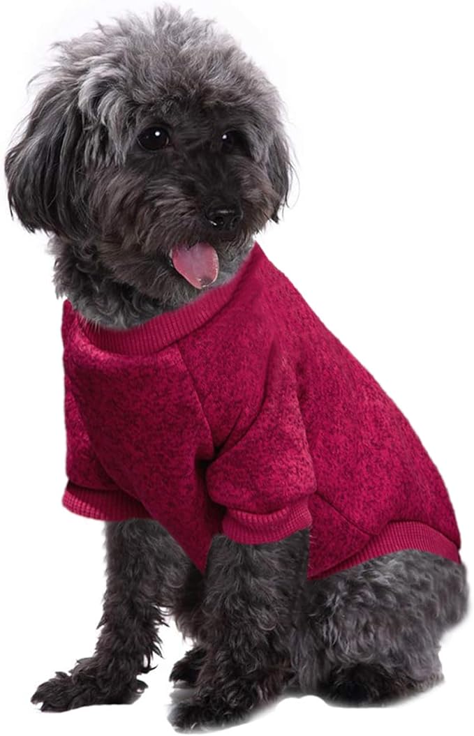 Jecikelon Dog Clothes Dogs Sweater Soft Puppies Clothing Winter Puppy Sweaters - Image 2