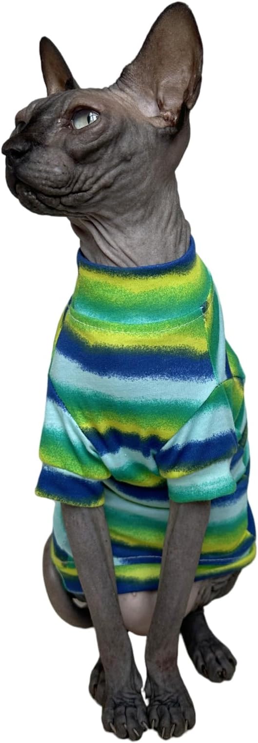 Limited Edition Sphynx Cat Cotton T-Shirts Hairless Cat Sweatshirt Pet Kitten - Image 5