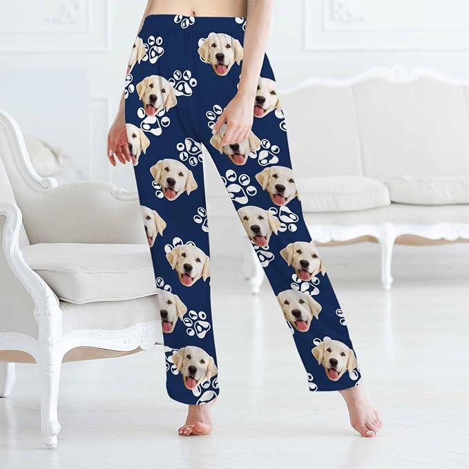 Custom Pajama Pants Women Personalized Face Pajamas Bottom Couple Pajama Pants - Image 5