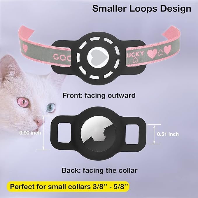 Airtag Holder for Cat, Air Tag Case for Cat Collar and Small Dog Collar - Image 2