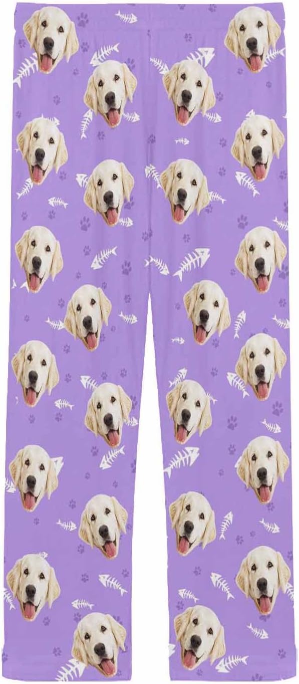 MyPupSocks Custom Pet Face Pajamas Pants Photo Pajama Bottoms - Image 4