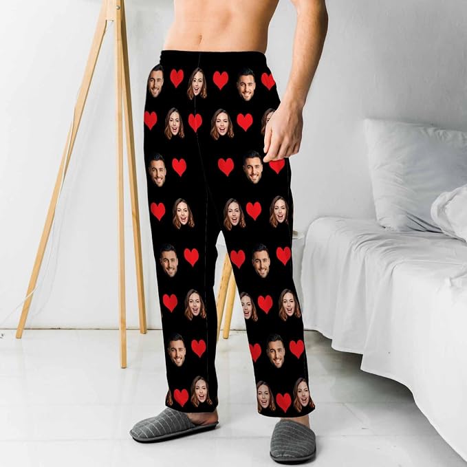 MyPupSocks Customized Face Pajamas Pants Sleep Bottoms - Image 2