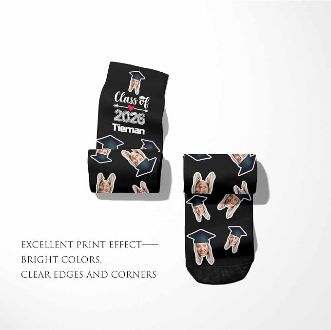 Artsadd Custom Face Socks for Women Men Cat Dog Lovers, Customized Unisex Funny - Image 6