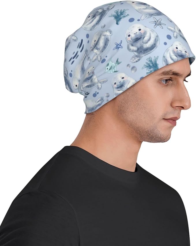 Beanie Hat Skull Cap Chemo Hat Slouchy Cap Headwear Stretch Knitted Hats - Image 9