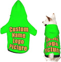 Customized Hoodie for Small Cats Add Your Design Photo Text Logo Custom Dog by AEKSCOH