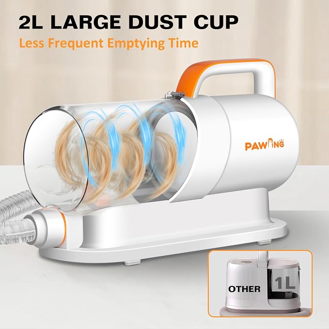 Pet Grooming Kit with Vacuum, All-in-1 Professional Deshedding Tools - Image 5