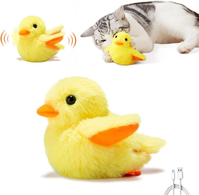 Potaroma Cat Toys Rechargeable Flapping Duck by Potaroma