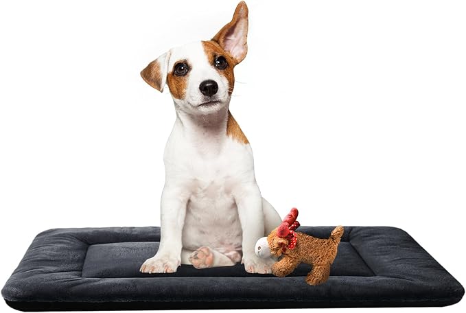 Dog Beds Crate Pad for Medium Dogs Fit Dog Crates, Washable & Anti-Slip Kennel by VERZEY